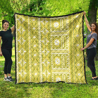 Fiji Masi All Yellow Quilt Tapa Pattern - Polynesian Pride