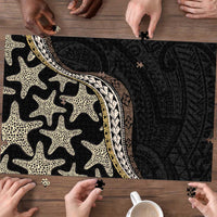 Beige Polynesian Starfish Unique Pattern Puzzle