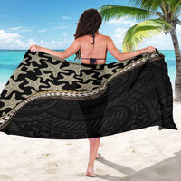 Beige Polynesian Starfish Unique Pattern Sarong