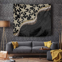 Beige Polynesian Starfish Unique Pattern Tapestry