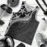 Monotone Polynesian Starfish Unique Pattern Men Tank Top