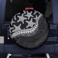 Monotone Polynesian Starfish Unique Pattern Spare Tire Cover