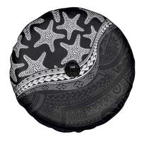 Monotone Polynesian Starfish Unique Pattern Spare Tire Cover