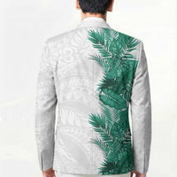 Hawaii Tropical Leaves Blazer Polynesian Pattern