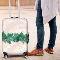 Hawaii Tropical Leaves Luggage Cover Polynesian Pattern