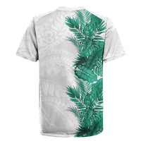 Hawaii Tropical Leaves Rugby Jersey Polynesian Pattern