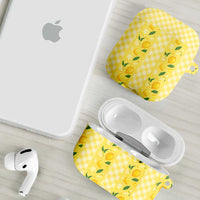 Hawaii Lemon Palaka AirPods Case Striped Stylized