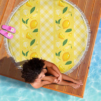 Hawaii Lemon Palaka Beach Blanket Striped Stylized