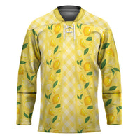 Hawaii Lemon Palaka Hockey Jersey Striped Stylized