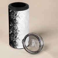 Hawaii Tropical Plant Monochrome 4 in 1 Can Cooler Tumbler Vibrant Polynesian Pattern LT01 - Polynesian Pride