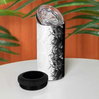 Hawaii Tropical Plant Monochrome 4 in 1 Can Cooler Tumbler Vibrant Polynesian Pattern LT01 - Polynesian Pride