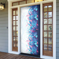 Hawaii Tropical Plant UliUli Door Cover Vibrant Polynesian Pattern