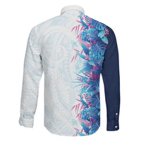 Hawaii Tropical Plant UliUli Family Matching Mermaid Dress and Hawaiian Shirt Vibrant Polynesian Pattern
