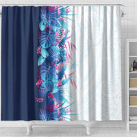 Hawaii Tropical Plant UliUli Shower Curtain Vibrant Polynesian Pattern