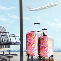 Hawaii Tropical Plant Akala Luggage Cover Vibrant Polynesian Pattern