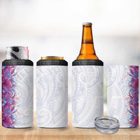 Hawaii Tropical Plant Poni 4 in 1 Can Cooler Tumbler Vibrant Polynesian Pattern LT01 - Polynesian Pride