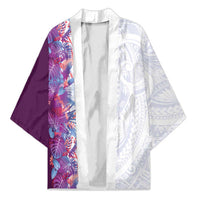 Hawaii Tropical Plant Poni Kimono Vibrant Polynesian Pattern