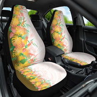 Hawaii Tropical Plant Lenalena Car Seat Cover Vibrant Polynesian Pattern