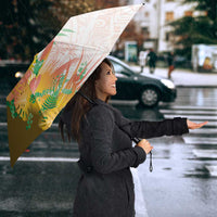Hawaii Tropical Plant Lenalena Umbrella Vibrant Polynesian Pattern