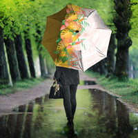 Hawaii Tropical Plant Lenalena Umbrella Vibrant Polynesian Pattern