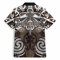 Personalised Maori Kati Mamoe Hawaiian Shirt Silver Fern Kowhaiwhai Art LT01 - Polynesian Pride