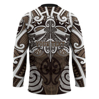 Personalised Maori Kati Mamoe Hockey Jersey Silver Fern Kowhaiwhai Art LT01 - Polynesian Pride