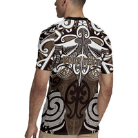 Personalised Maori Kati Mamoe Rugby Jersey Silver Fern Kowhaiwhai Art LT01 - Polynesian Pride