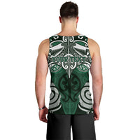 Personalised Maori Ngai Tahu Men Tank Top Silver Fern Kowhaiwhai Art LT01 - Polynesian Pride