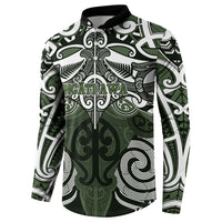 Personalised Maori Ngati Awa Button Sweatshirt Silver Fern Kowhaiwhai Art LT01 - Polynesian Pride