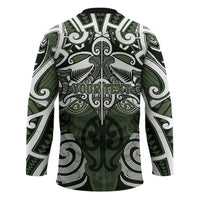 Personalised Maori Ngati Awa Hockey Jersey Silver Fern Kowhaiwhai Art LT01 - Polynesian Pride