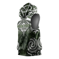 Personalised Maori Ngati Awa Sleeveless Hoodie Silver Fern Kowhaiwhai Art LT01 - Polynesian Pride