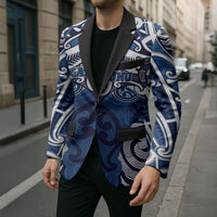 Personalised Maori Ngati Kahungunu Blazer Silver Fern Kowhaiwhai Art LT01 - Polynesian Pride