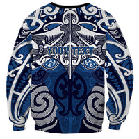 Personalised Maori Ngati Kahungunu Sweatshirt Silver Fern Kowhaiwhai Art LT01 - Polynesian Pride