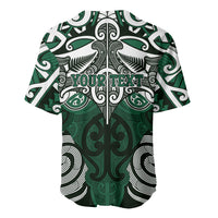 Personalised Maori Ngati Maniapoto Baseball Jersey Silver Fern Kowhaiwhai Art LT01 - Polynesian Pride