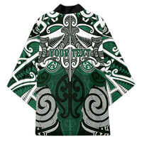 Personalised Maori Ngati Maniapoto Kimono Silver Fern Kowhaiwhai Art LT01 - Polynesian Pride