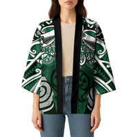 Personalised Maori Ngati Maniapoto Kimono Silver Fern Kowhaiwhai Art LT01 - Polynesian Pride