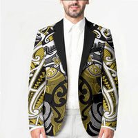 Personalised Maori Ngati Whatua Blazer Silver Fern Kowhaiwhai Art LT01 - Polynesian Pride