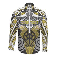Personalised Maori Ngati Whatua Long Sleeve Button Shirt Silver Fern Kowhaiwhai Art LT01 - Polynesian Pride