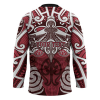 Personalised Maori Te Arawa Hockey Jersey Silver Fern Kowhaiwhai Art LT01 - Polynesian Pride