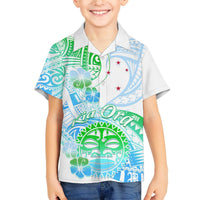 Kia Ora Maori New Zealand Pastel Hawaiian Shirt Sun Ta Moko Aqua Green Version LT01 - Polynesian Pride