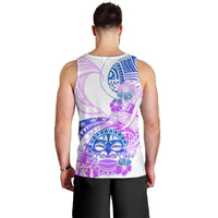 Kia Ora Maori New Zealand Pastel Men Tank Top Sun Ta Moko Lilac Version LT01 - Polynesian Pride