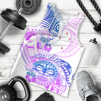 Kia Ora Maori New Zealand Pastel Men Tank Top Sun Ta Moko Lilac Version LT01 - Polynesian Pride