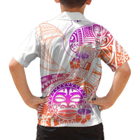 Kia Ora Maori New Zealand Pastel Hawaiian Shirt Sun Ta Moko Sunset Version LT01 - Polynesian Pride