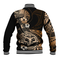 Aotearoa Kia Ora New Zealand Ta Moko Gold Version Baseball Jacket LT01 - Polynesian Pride