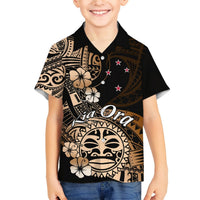 Aotearoa Kia Ora New Zealand Ta Moko Gold Version Hawaiian Shirt LT01 - Polynesian Pride