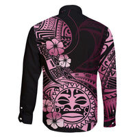 Aotearoa Kia Ora New Zealand Ta Moko Pink Version Family Matching Mermaid Dress and Hawaiian Shirt LT01 - Polynesian Pride