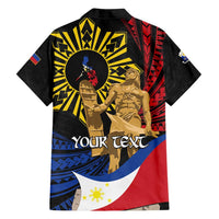 Personalized Lapulapu The First Filipino Hero Family Matching Tank Maxi Dress and Hawaiian Shirt Polynesian Pattern
