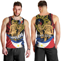 Personalized Lapulapu The First Filipino Hero Men Tank Top Polynesian Pattern LT01 - Polynesian Pride