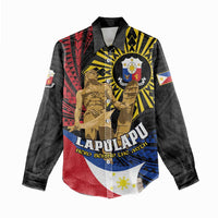 Personalized Lapulapu The First Filipino Hero Women Casual Shirt Polynesian Pattern