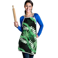 Puakenikeni Maile Lei Apron Frangipani Green Tropical Leaves